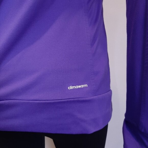 Adidas Climawarm 1/4 Zip Long Sleeve Top Athletic Activewear Running Yoga - Picture 7 of 12